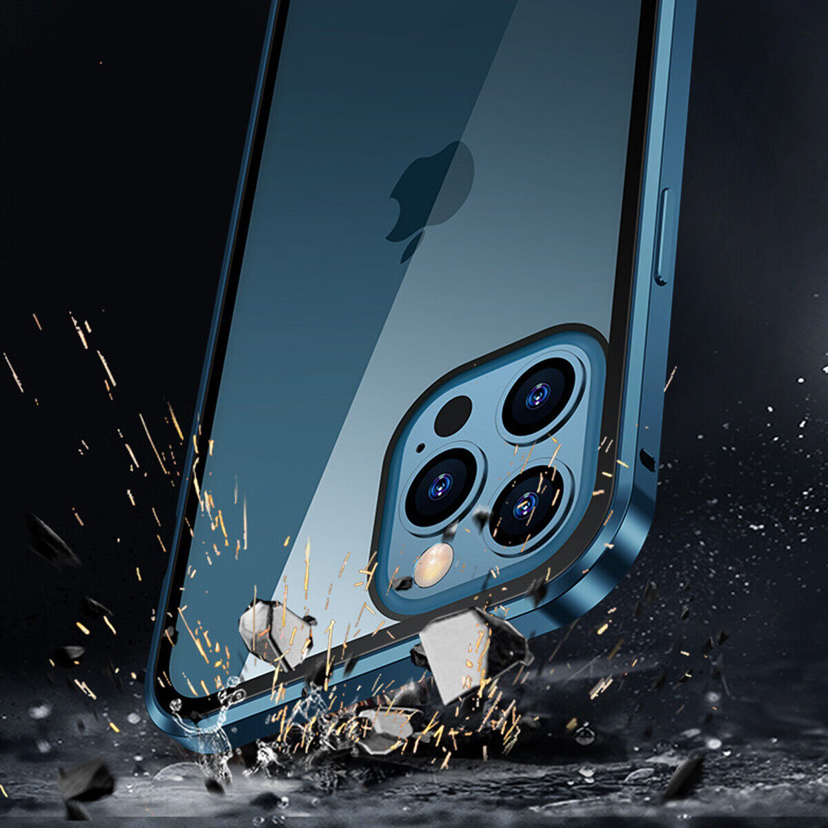 Anti-Spy Magnetic Metal iPhone Case