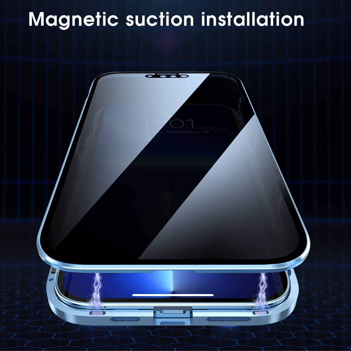 Anti-Spy Magnetic Metal iPhone Case